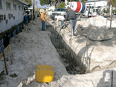 Joe Angeleri - Pouring the footers for the new home