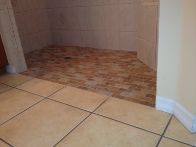 AFTER curb is removed - Accessable Shower-Joe Angeleri 